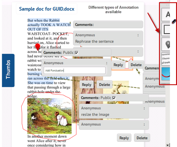 Perform Word and PDF annotation from within Joomla websites