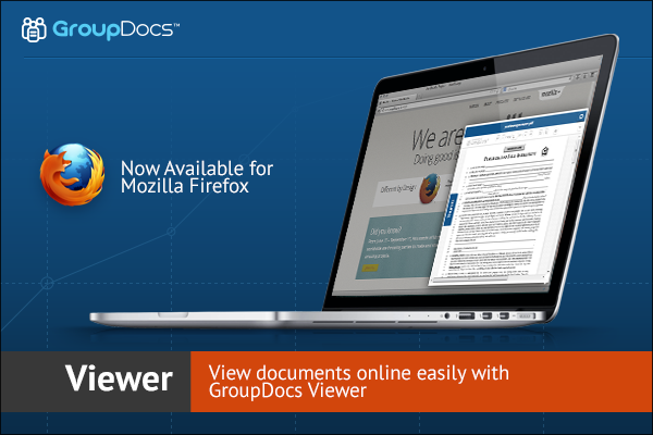 Online document viewer for Firefox is now available from GroupDocs